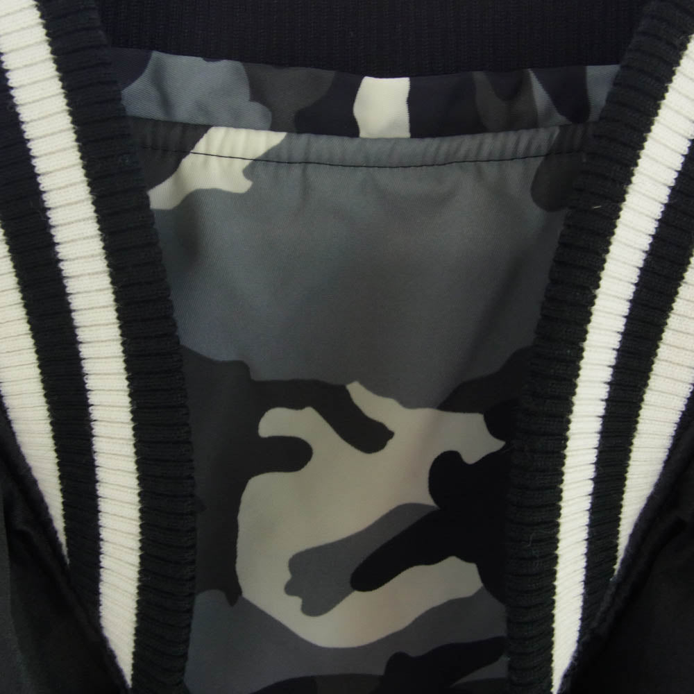 uniform experiment ユニフォームエクスペリメント UE-178011 SLEEVE STAR HOOD STADIUM BLOUSON ブルゾン ジャケット ブラック系 2【中古】