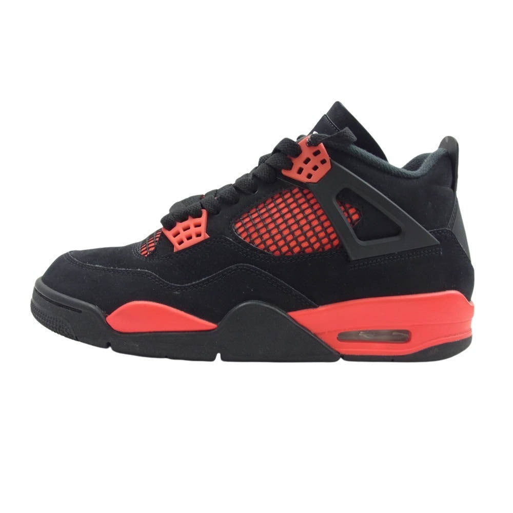 NIKE ナイキ CT8527-016 Air Jordan 4 Red Thunder Crimson エアジョーダン4  ハイカット スニーカー ブラック系 レッド系 26cm【中古】