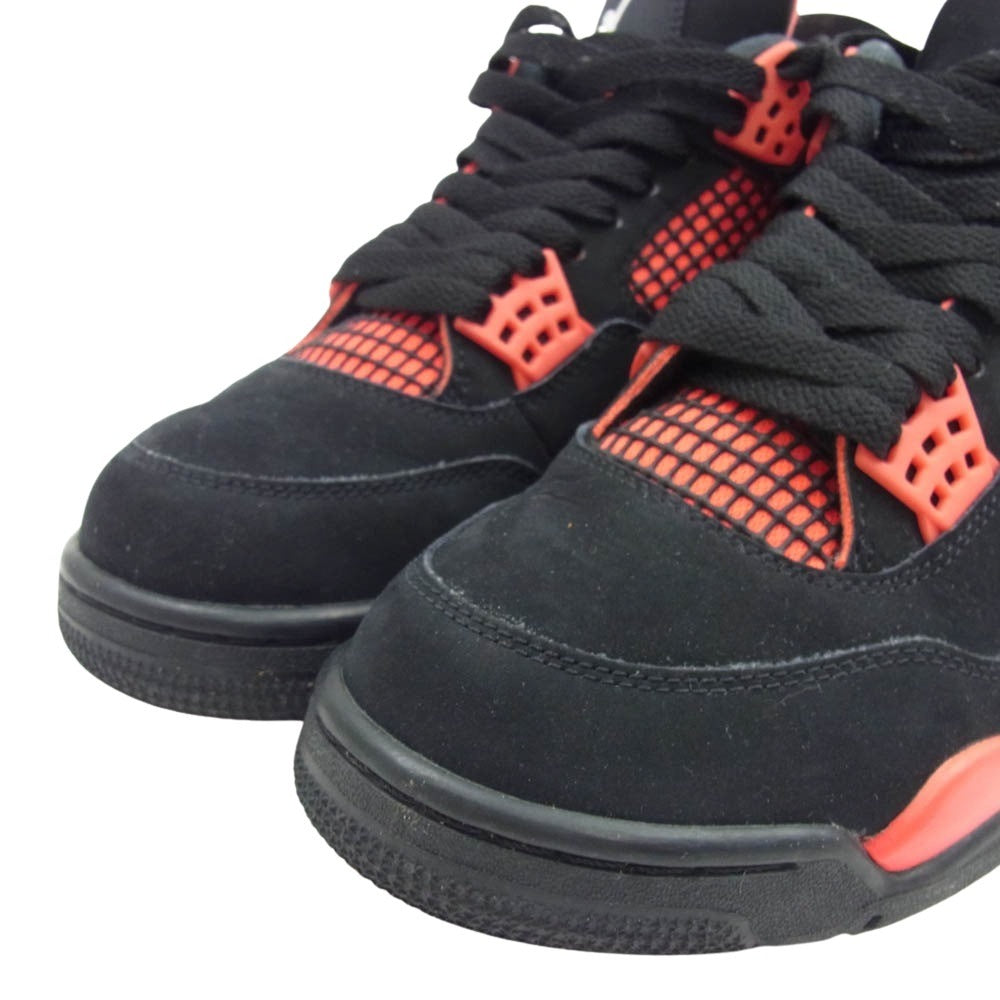 NIKE ナイキ CT8527-016 Air Jordan 4 Red Thunder Crimson エアジョーダン4  ハイカット スニーカー ブラック系 レッド系 26cm【中古】
