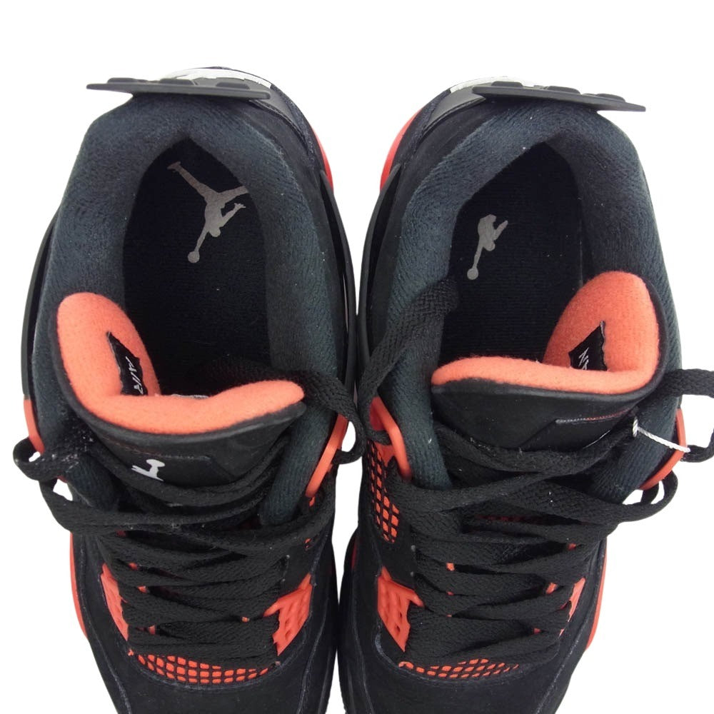NIKE ナイキ CT8527-016 Air Jordan 4 Red Thunder Crimson エアジョーダン4  ハイカット スニーカー ブラック系 レッド系 26cm【中古】