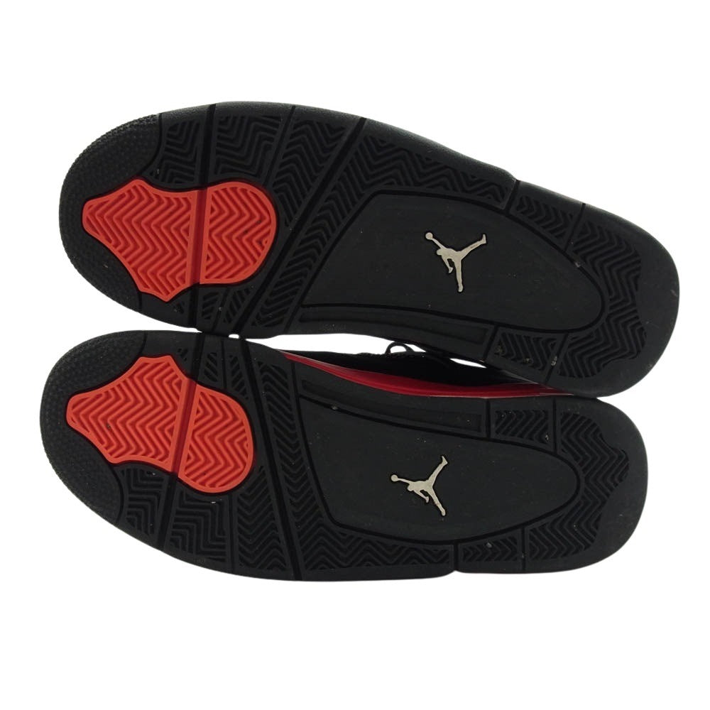 NIKE ナイキ CT8527-016 Air Jordan 4 Red Thunder Crimson エアジョーダン4  ハイカット スニーカー ブラック系 レッド系 26cm【中古】