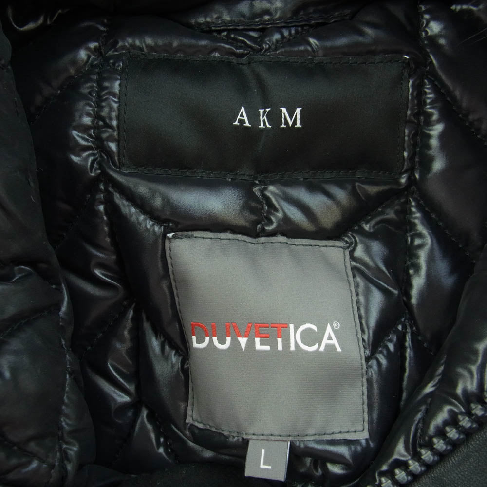 DUVETICA デュベティカ AD012 × AKM LIMONTA エーケーエム リモンタ ウール ナイロン ダウン コート ブラック系 L ブラック系 L【中古】