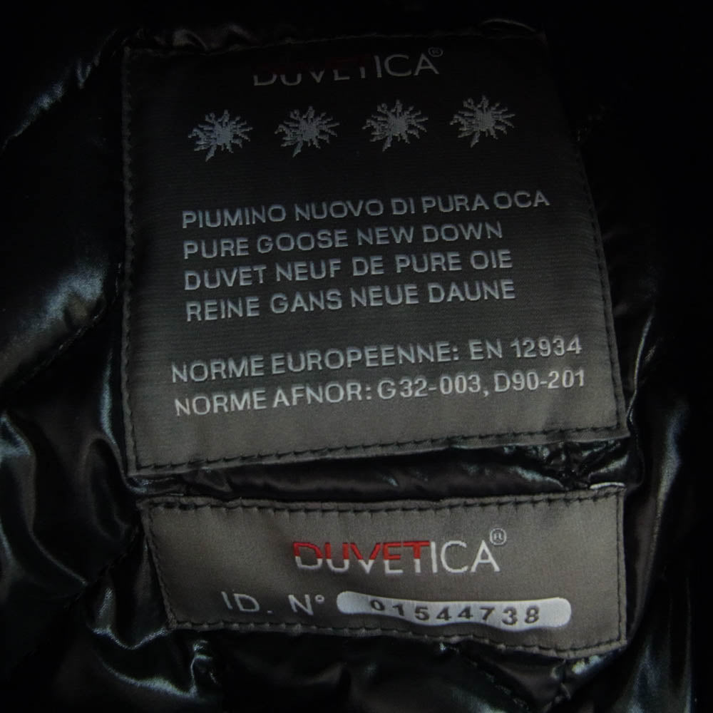 DUVETICA デュベティカ AD012 × AKM LIMONTA エーケーエム リモンタ ウール ナイロン ダウン コート ブラック系 L ブラック系 L【中古】