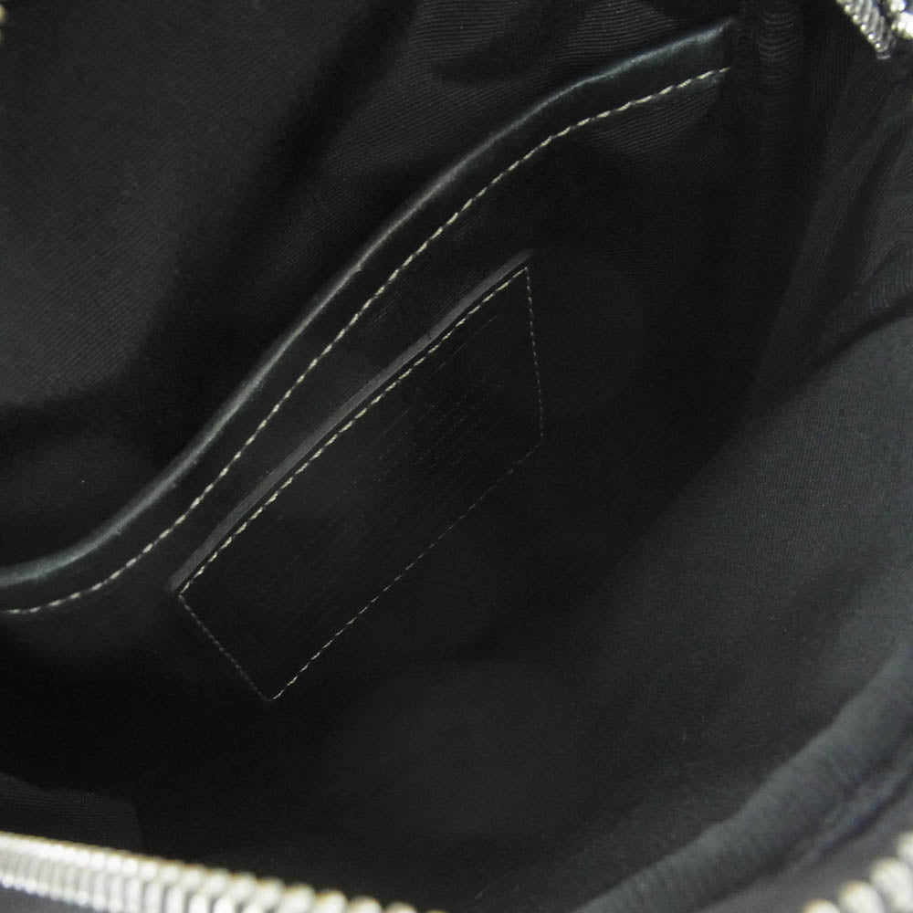 COACH コーチ F70078 シグネチャー PVC ショルダー ボディ バッグ グレー系 ブラック系【中古】