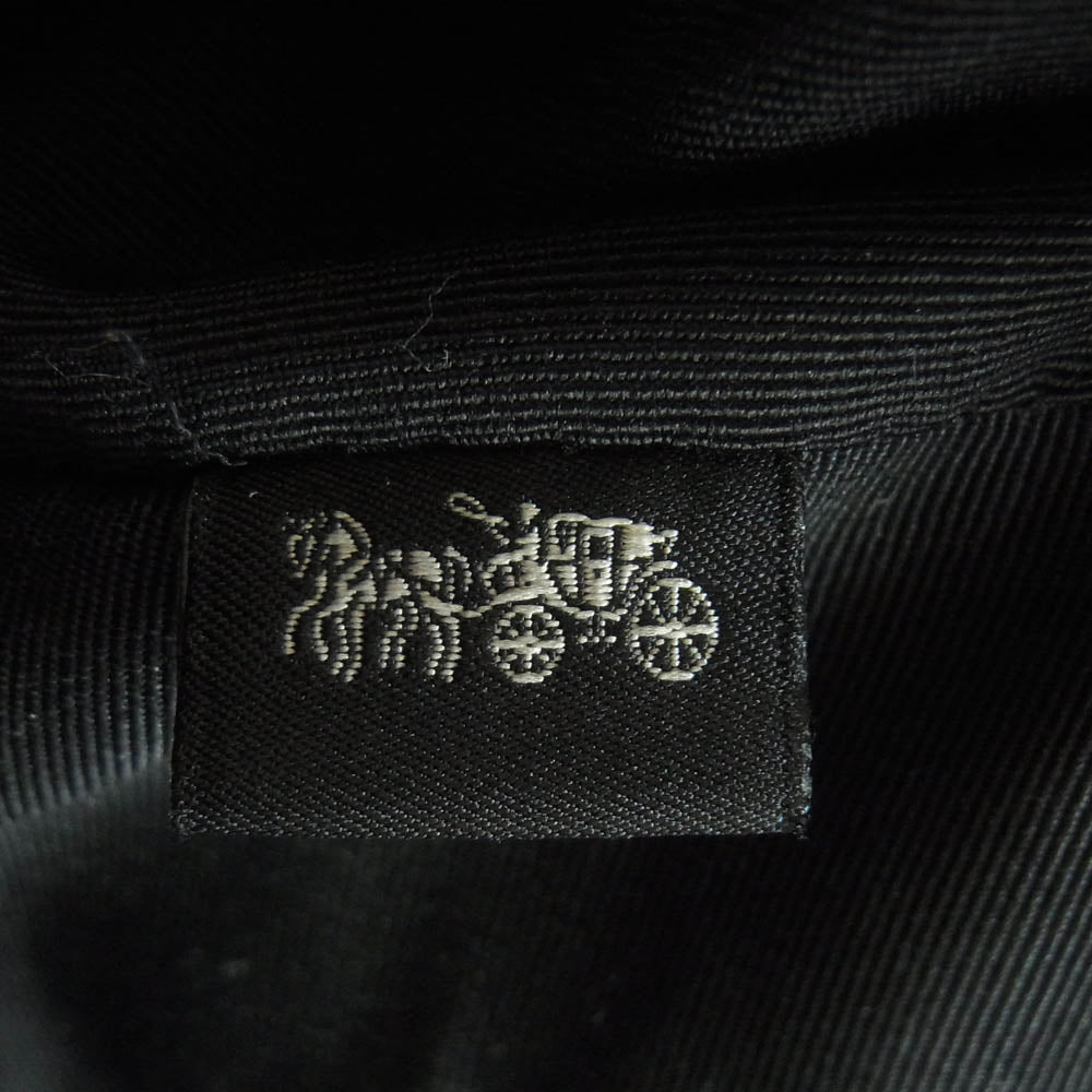 COACH コーチ F78724 レザー切替 シグネチャー ボストン バッグ ベトナム製 ベージュ系 ブラック系【中古】