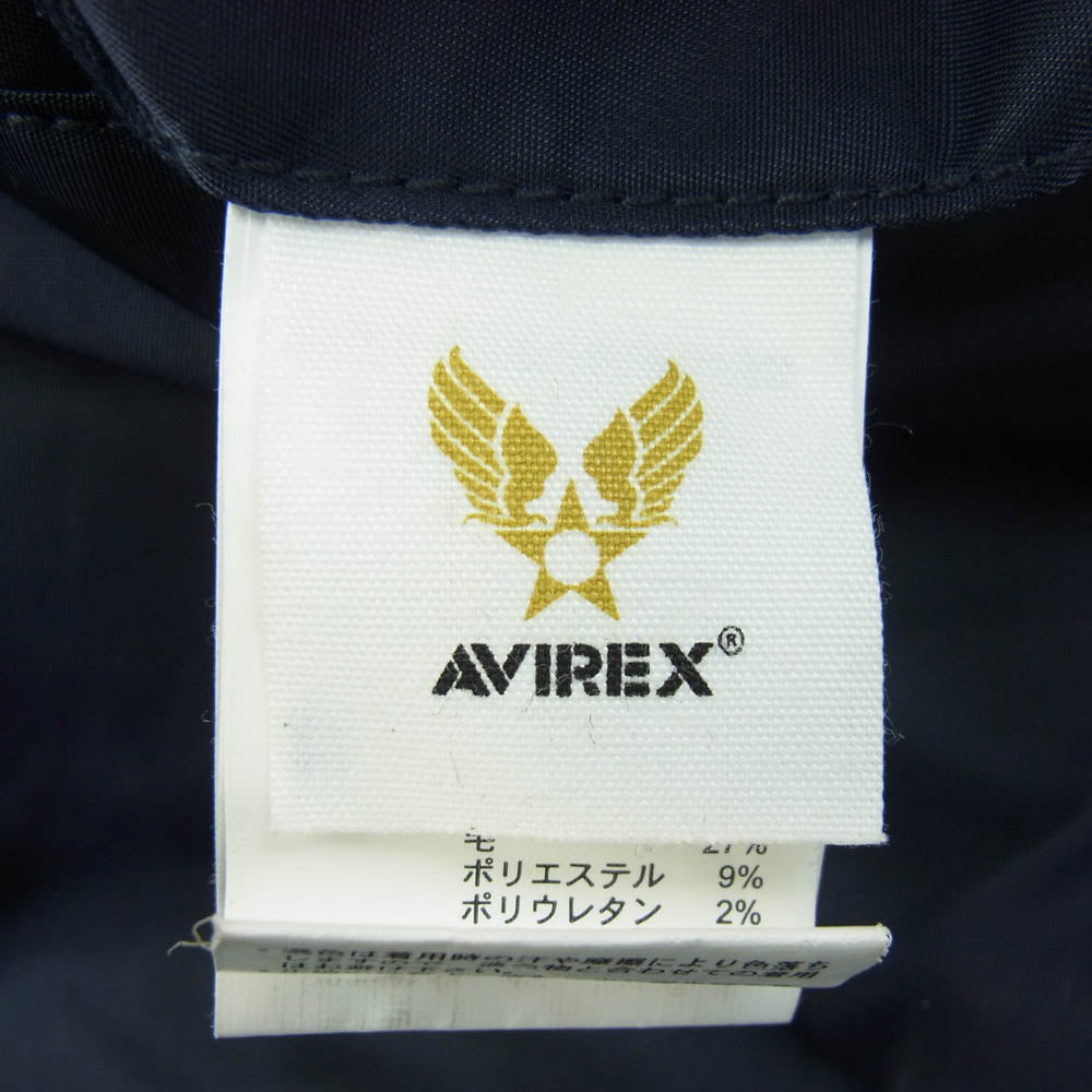 AVIREX アヴィレックス 6192132 SPECIAL OPERATIONS COMMAND L-2  ブルゾン ワッペン付き フライトジャケット ネイビー系 XL【中古】