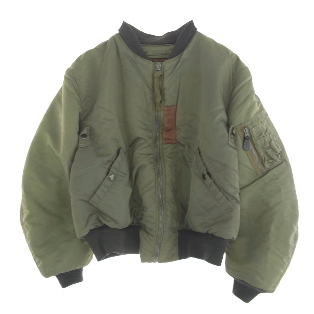 Buzz Rickson's バズリクソンズ M13785 初期型 M品番 フライトジャケット MA-1 ブルゾン カーキ系 XL【中古】