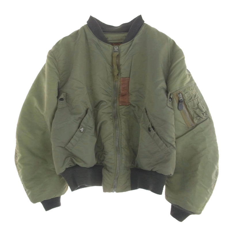 Buzz Rickson's バズリクソンズ M13785 初期型 M品番 フライトジャケット MA-1 ブルゾン カーキ系 XL【中古】