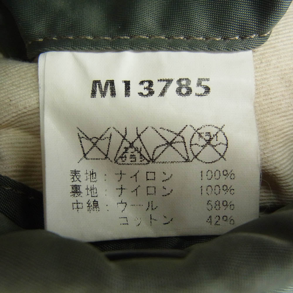 Buzz Rickson's バズリクソンズ M13785 初期型 M品番 フライトジャケット MA-1 ブルゾン カーキ系 XL【中古】