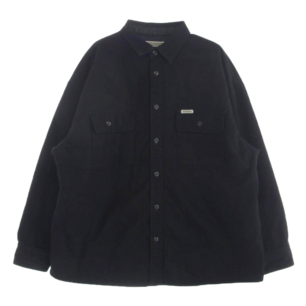 COOTIE クーティー 20AW Denim Quilting Shirt Jacket Black デニム キルティング ワイドシルエット シャツ ジャケット ブラック系 M【中古】