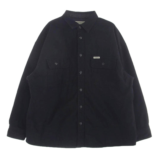 COOTIE クーティー 20AW Denim Quilting Shirt Jacket Black デニム キルティング ワイドシルエット シャツ ジャケット ブラック系 M【中古】