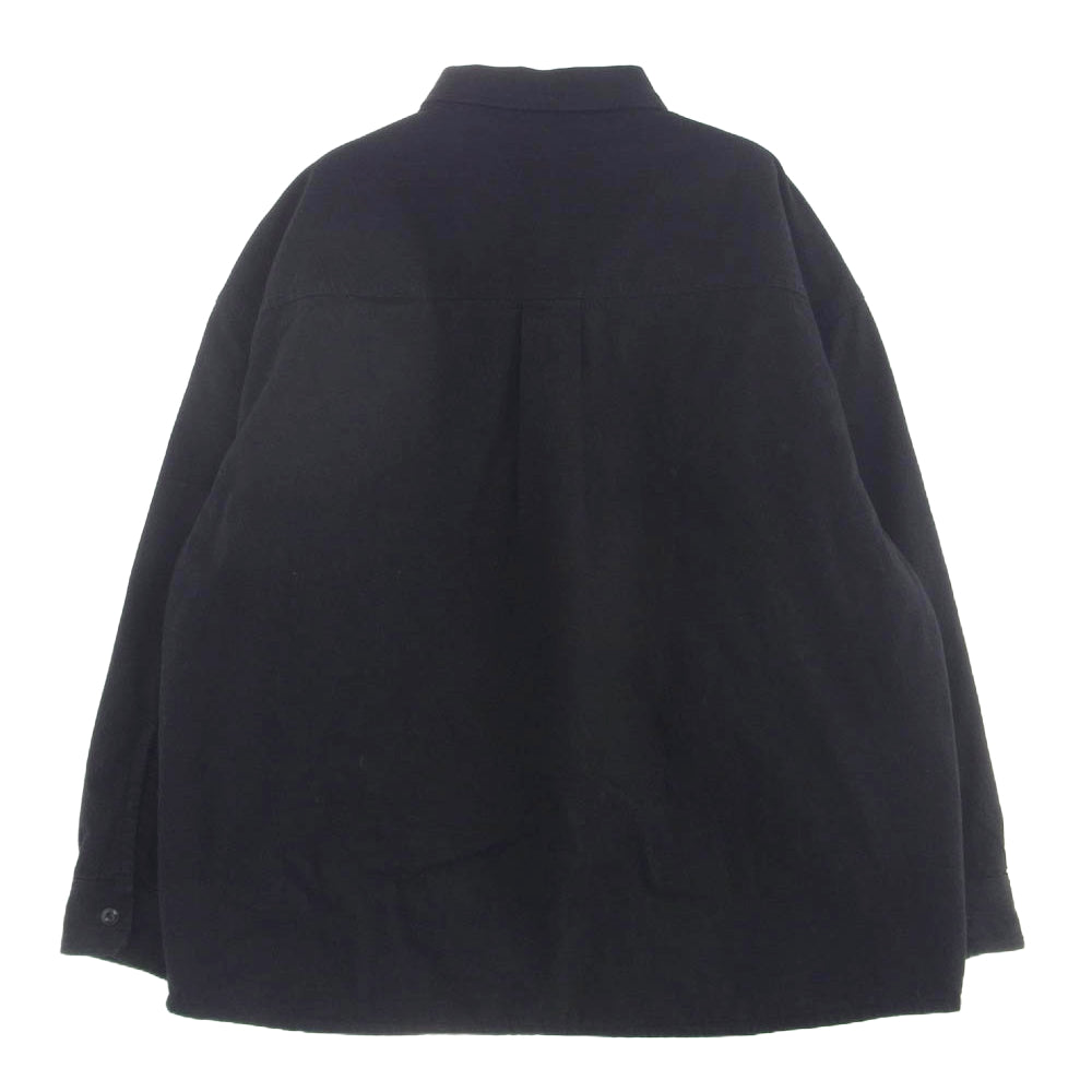 COOTIE クーティー 20AW Denim Quilting Shirt Jacket Black デニム キルティング ワイドシルエット シャツ ジャケット ブラック系 M【中古】