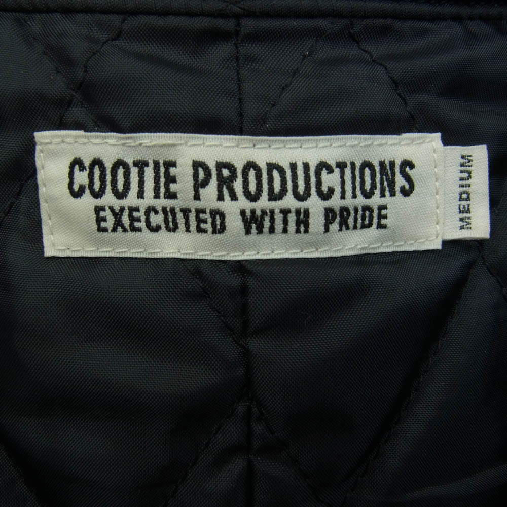 COOTIE クーティー 20AW Denim Quilting Shirt Jacket Black デニム キルティング ワイドシルエット シャツ ジャケット ブラック系 M【中古】