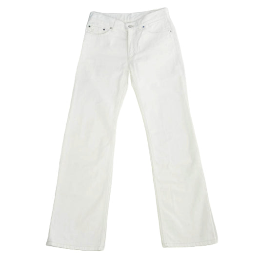 LOUIS VUITTON ルイ・ヴィトン MKDP01CQU モノグラム刺繍 ジップフライ デニムパンツ ジーンズ ホワイト系 36【中古】
