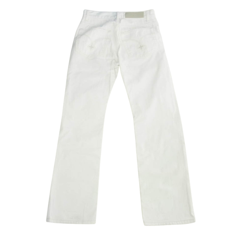 LOUIS VUITTON ルイ・ヴィトン MKDP01CQU モノグラム刺繍 ジップフライ デニムパンツ ジーンズ ホワイト系 36【中古】