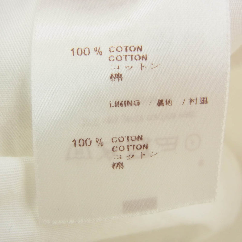 LOUIS VITTON ヴィトン テーパードパンツ ワッペン ホワイト 38 LOUIS VUITTON ルイ・ヴィトン MKDP01CQU モノグラム刺繍 ジップフライ