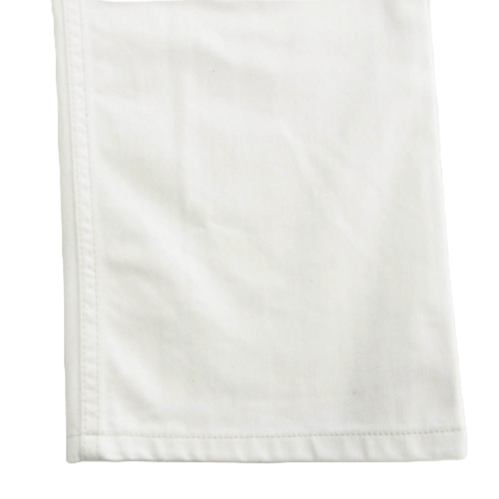 LOUIS VUITTON ルイ・ヴィトン MKDP01CQU モノグラム刺繍 ジップフライ デニムパンツ ジーンズ ホワイト系 36【中古】