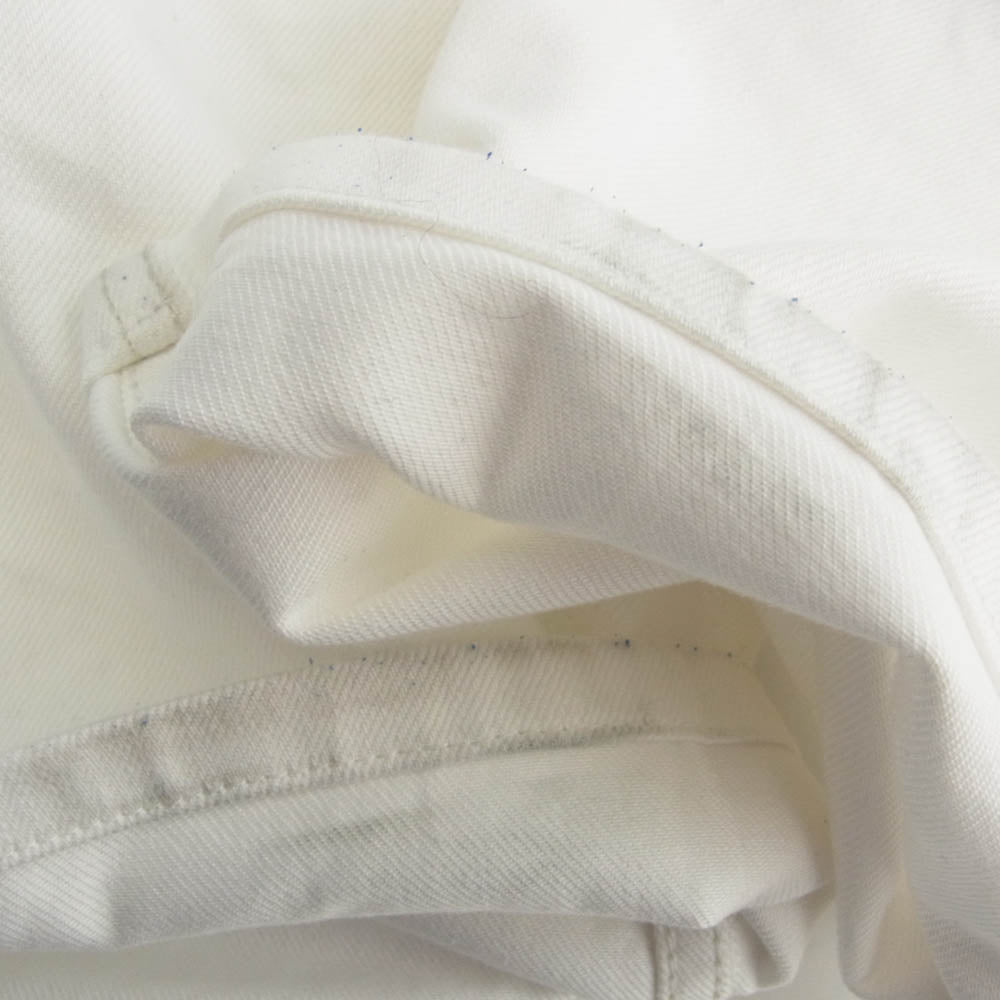 LOUIS VUITTON ルイ・ヴィトン MKDP01CQU モノグラム刺繍 ジップフライ デニムパンツ ジーンズ ホワイト系 36【中古】