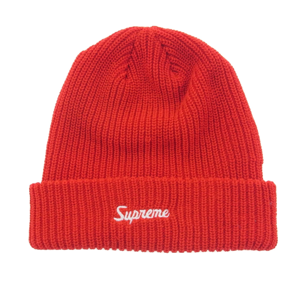 Supreme シュプリーム 24AW loose gauge beanie ビーニー ニット キャップ レッド系 58cm【中古】