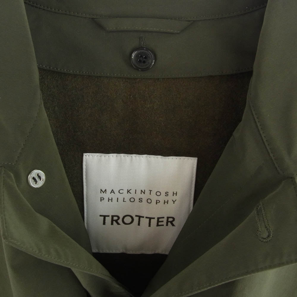 MACKINTOSH PHILOSOPHY マッキントッシュフィロソフィー H1C16-622-75 TROTTER トロッター 2WAY コート モスグリーン系 36【中古】