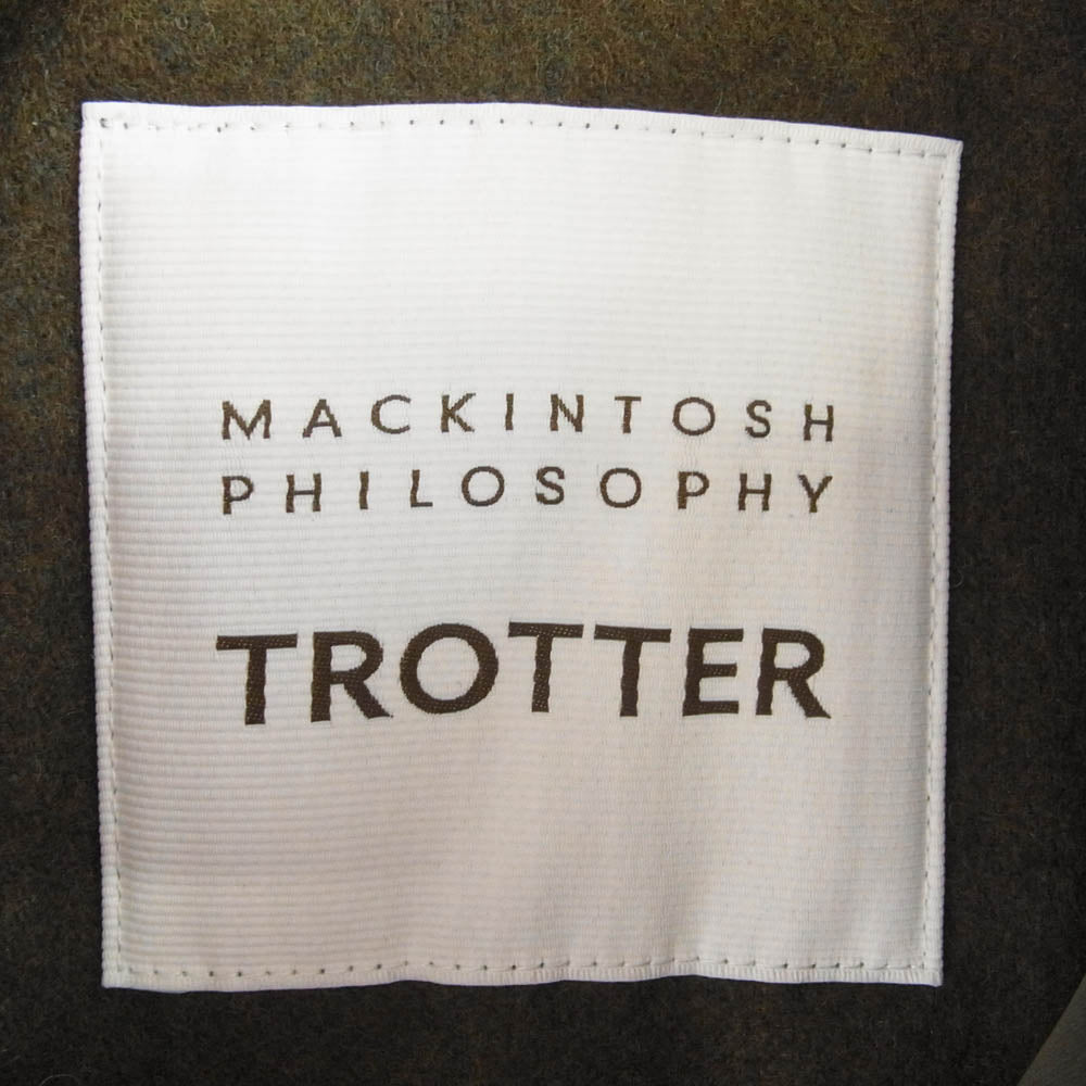 MACKINTOSH PHILOSOPHY マッキントッシュフィロソフィー H1C16-622-75 TROTTER トロッター 2WAY コート モスグリーン系 36【中古】