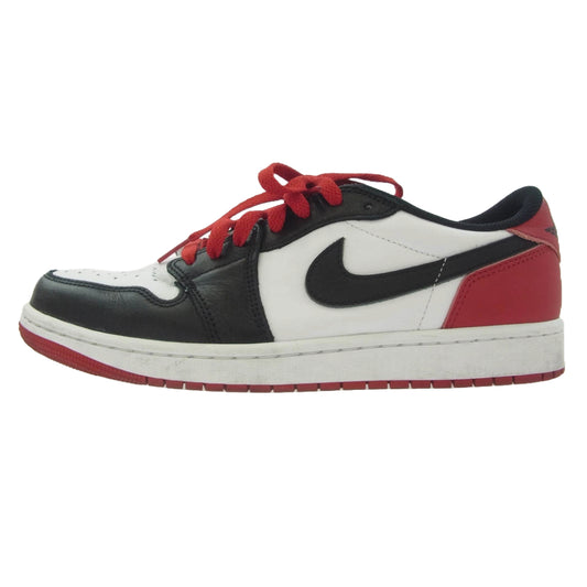 NIKE ナイキ CZ0790-106 Air Jordan 1 Retro Low OG Black Toe エアジョーダン1 レトロ ロー OG ブラック トゥ スニーカー ブラック系 ホワイト系 レッド系 27cm【中古】