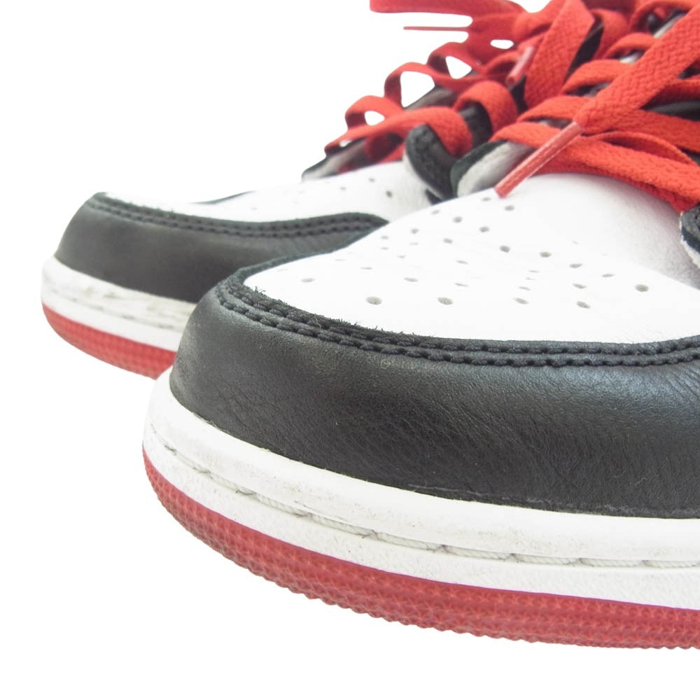 NIKE ナイキ CZ0790-106 Air Jordan 1 Retro Low OG Black Toe エアジョーダン1 レトロ ロー OG ブラック トゥ スニーカー ブラック系 ホワイト系 レッド系 27cm【中古】