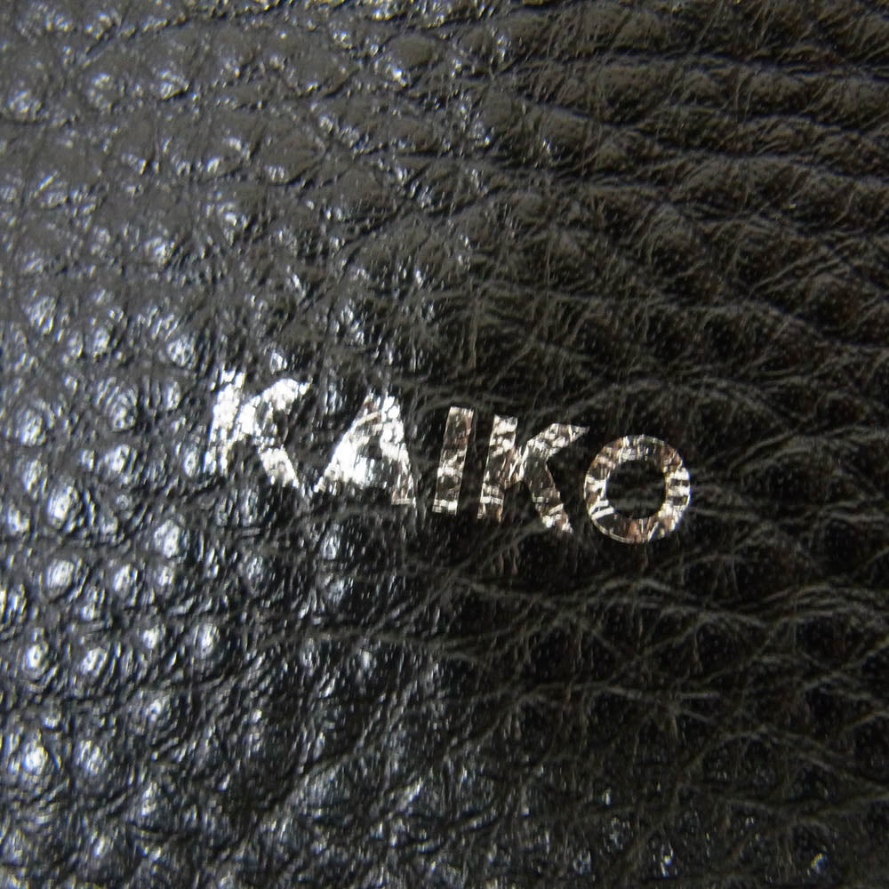 カイコー Leather Shoulder Bag レザー ショルダー バッグ ブラック系【中古】