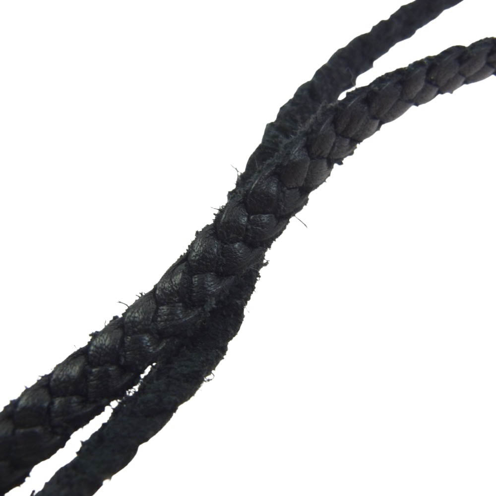 CHROME HEARTS クロムハーツ（原本無） CAMPANA カンパナ ペンダントトップ レザーブレイド ネックレス シルバー系 ブラック系【中古】