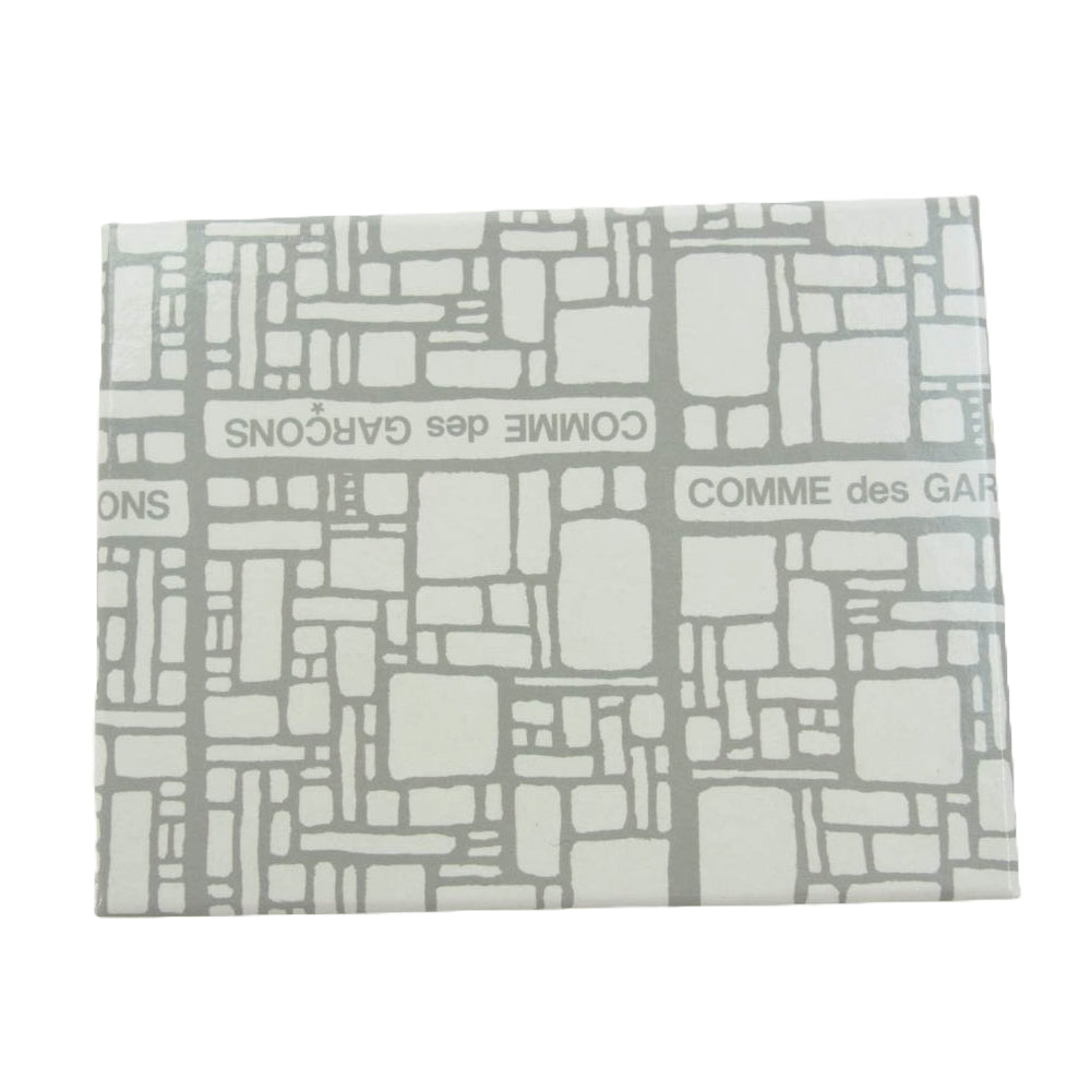 COMME des GARCONS コムデギャルソン SA 410X レザー ラウンド ファスナー 小銭入れ コインケース オフホワイト系【中古】