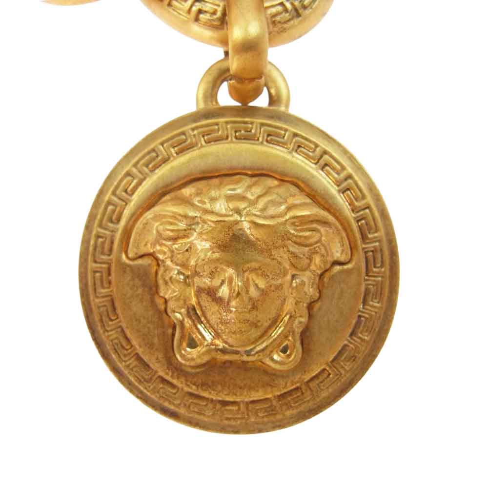 VERSACE ヴェルサーチ メデューサ ロゴ チェーン ブレスレット ゴールド系【中古】