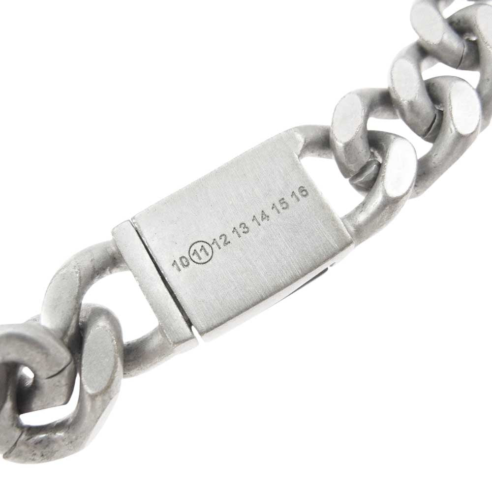 MAISON MARGIELA メゾンマルジェラ S30UU0048 S12681 Logo Carabiner Necklace チェーン ネックレス シルバー系【中古】