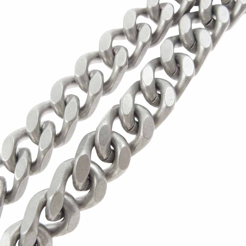 MAISON MARGIELA メゾンマルジェラ S30UU0048 S12681 Logo Carabiner Necklace チェーン ネックレス シルバー系【中古】