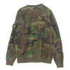Supreme シュプリーム 14AW Stone Island Crewneck Sweatshirt Woodland Camo クルーネック カモフラ スウェット カーキ系 L【中古】