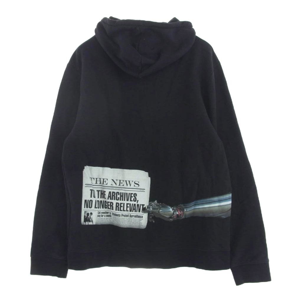 RAF SIMONS ラフシモンズ 15AW 152-182 robot hand hoodie バック 