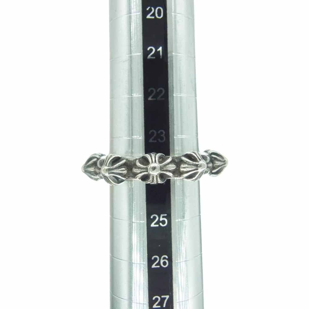 CHROME HEARTS クロムハーツ（原本無） CROSS BAND クロスバンド リング シルバー系 24号【中古】