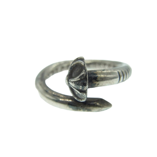 CHROME HEARTS クロムハーツ（原本無） NAIL CRSBALL ネイル クロスボール リング 11～11.5号【中古】
