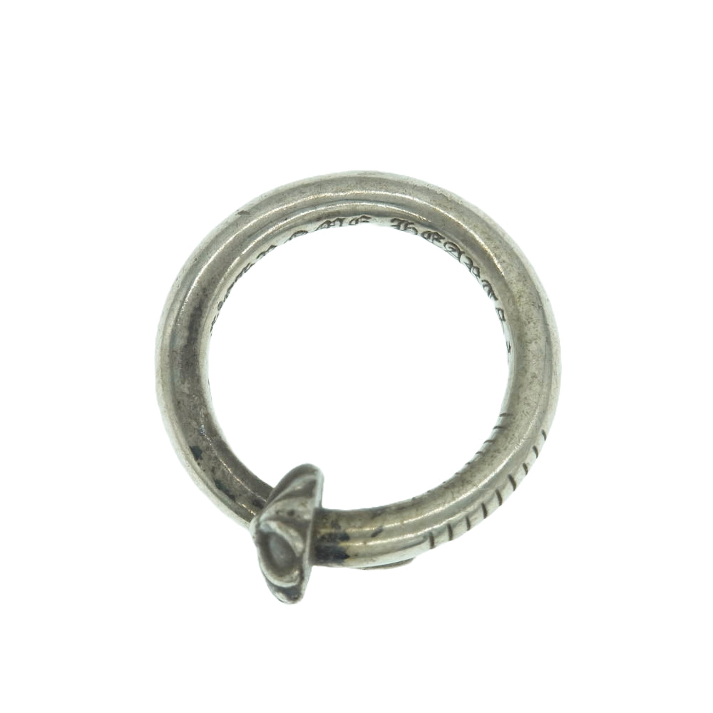 CHROME HEARTS クロムハーツ（原本無） NAIL CRSBALL ネイル クロスボール リング 11～11.5号【中古】