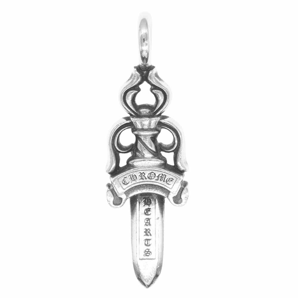 CHROME HEARTS クロムハーツ（原本無） BlackSymphony購入証明書付属 DOUBLE DAGGER ダブルダガー ペンダントトップ シルバー系【中古】