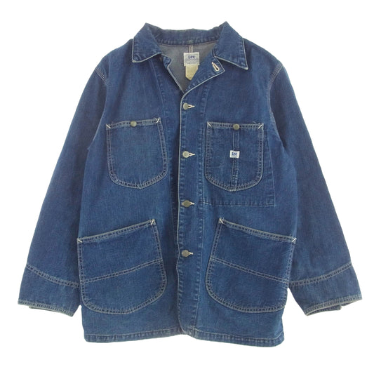 Lee リー 412 91-J ハウスタグ復刻 デニム カバーオール ジャケット インディゴブルー系 M【中古】
