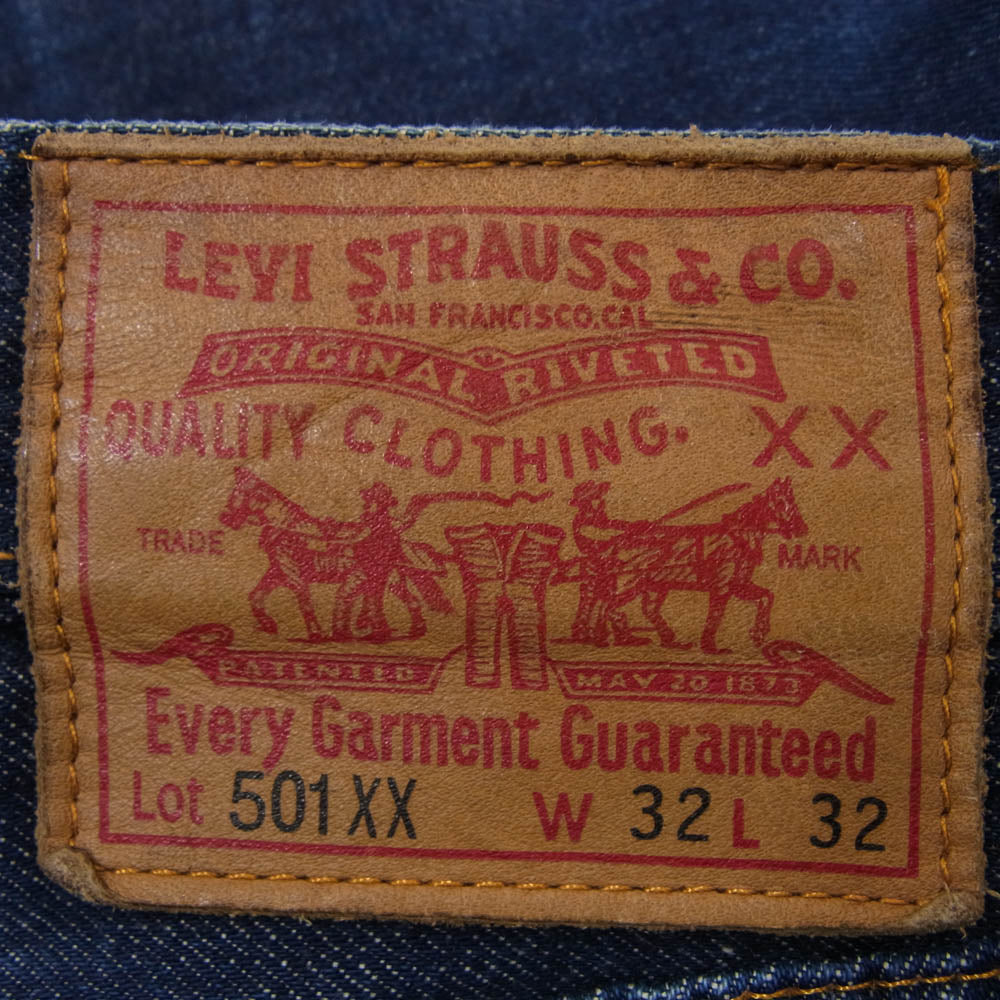 Levi's リーバイス 47501-0117 USA製 501XX 1947 Model 大戦後モデル デニム パンツ インディゴブルー系 32【中古】
