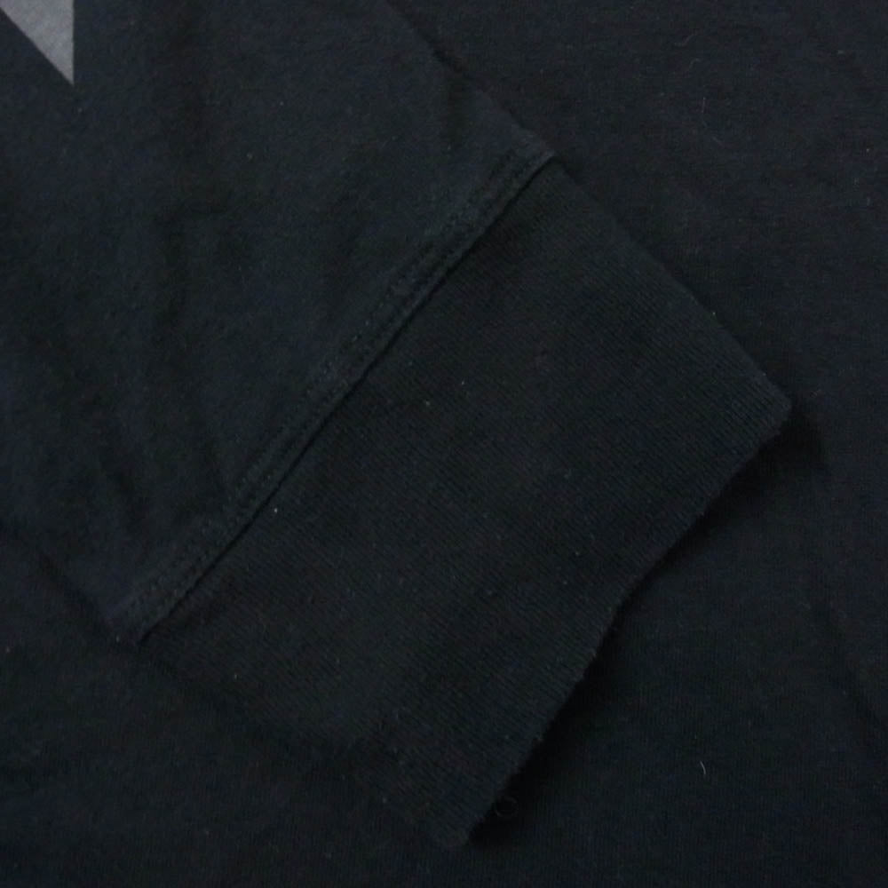 OFF-WHITE オフホワイト 18AW OMAB001F18185 DIAG GRADIENT L/S TEE ダイアググラディエント ロングスリーブ Tシャツ 長袖 カットソー グラデーション アロープリント ブラック系 L【中古】