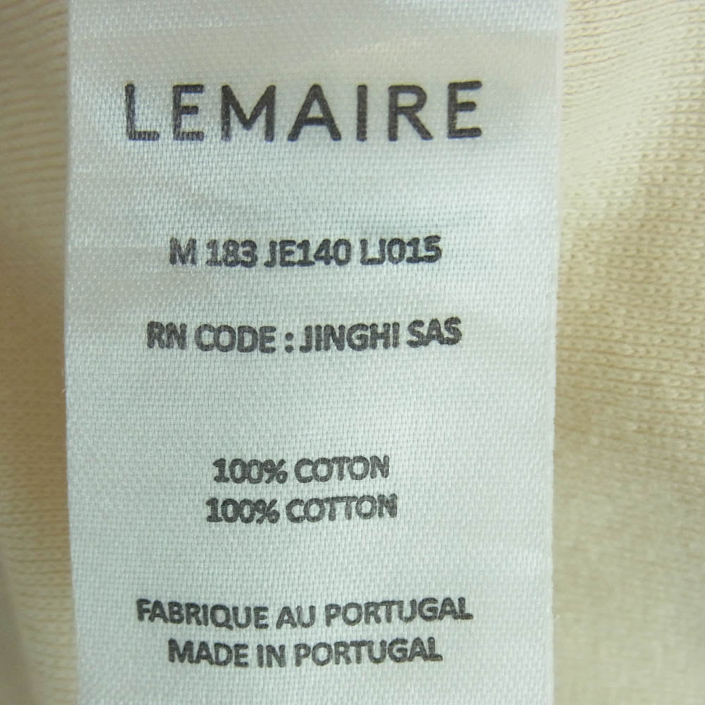 LEMAIRE ルメール ハイネック スウェット カットソー 長袖 ポルトガル製 ベージュ系 S【中古】
