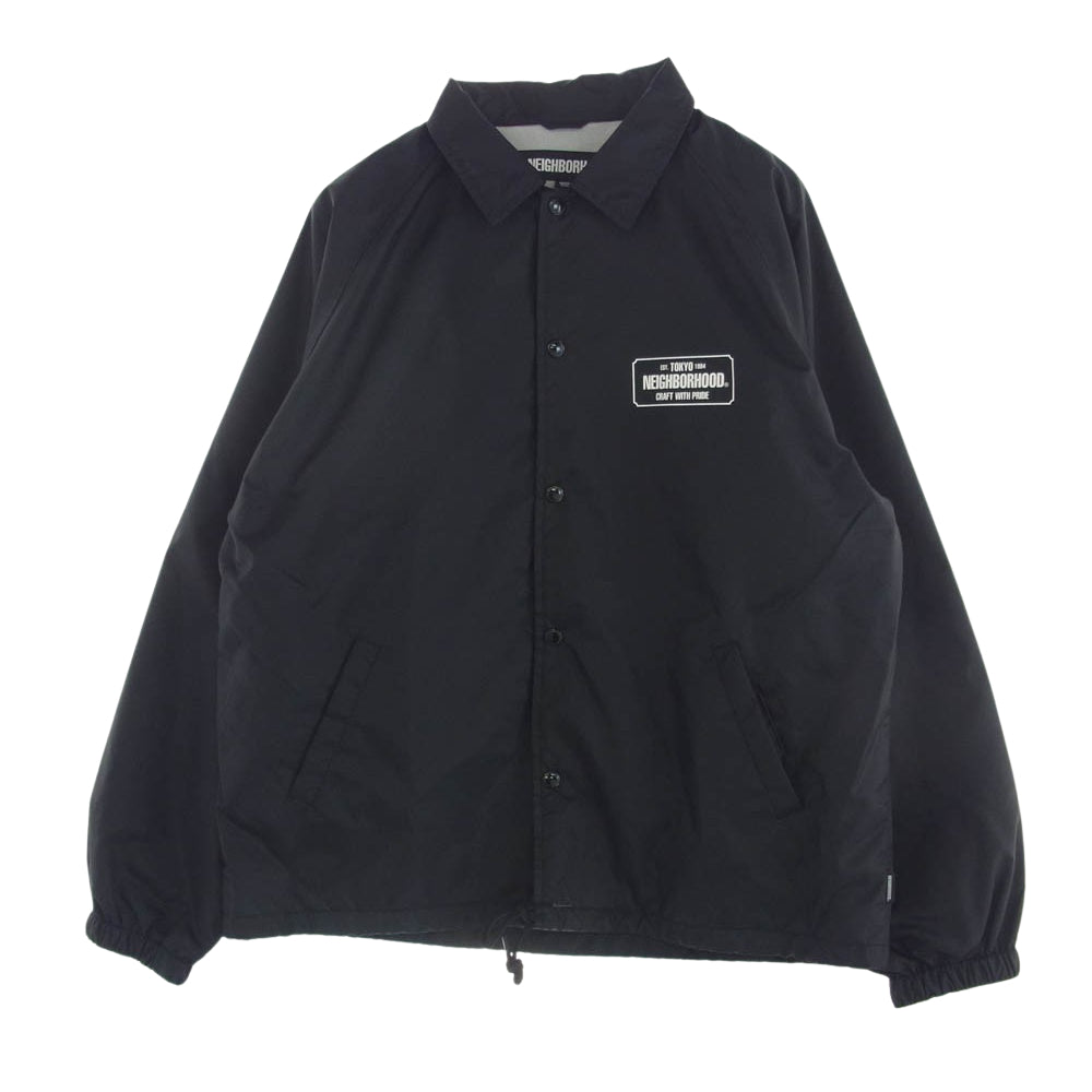 NEIGHBORHOOD ネイバーフッド 22AW 222TSNH-JKM01 WINDBREAKER JK NY ウィンドブレイカー コーチ ジャケット ブラック系 M【美品】【中古】