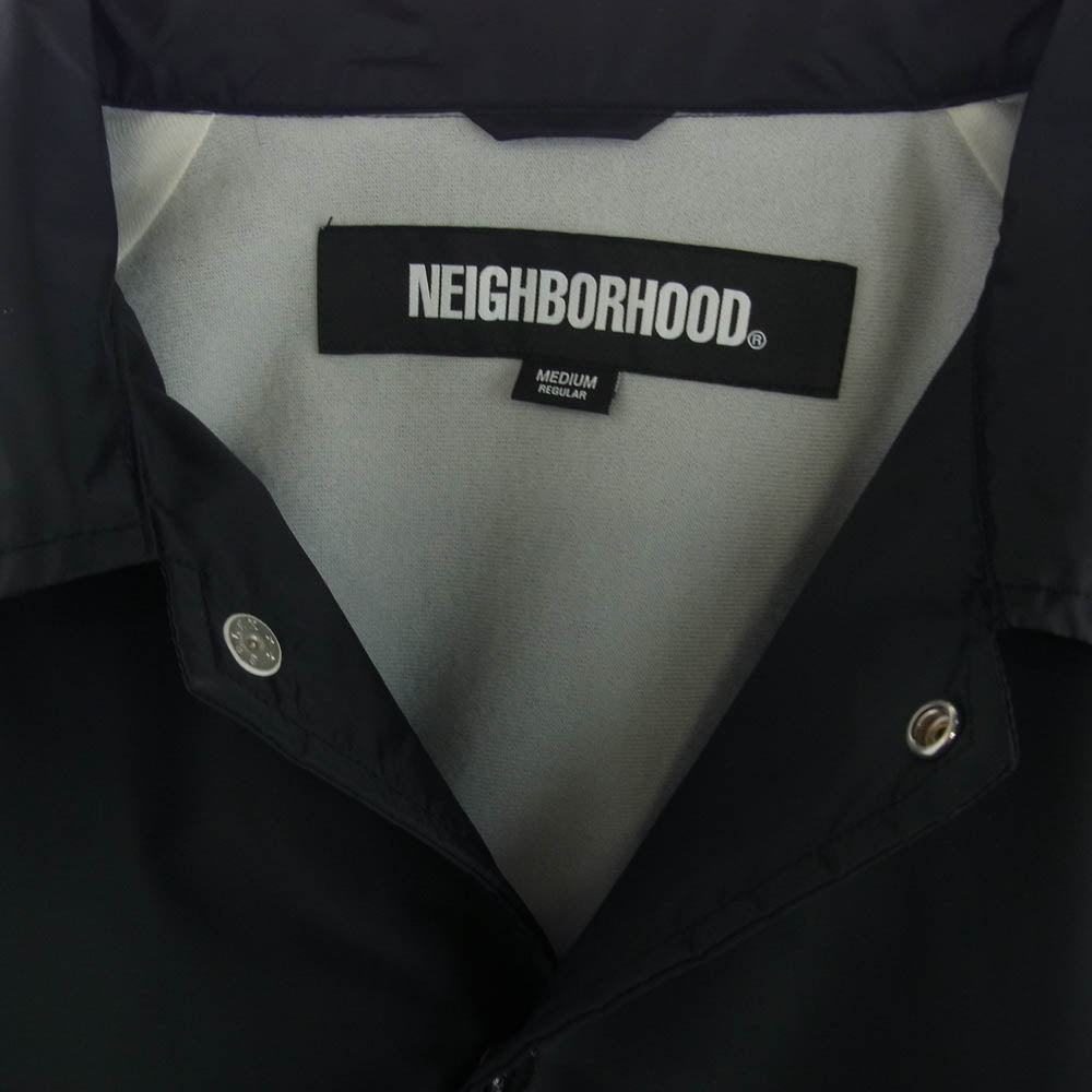 NEIGHBORHOOD ネイバーフッド 22AW 222TSNH-JKM01 WINDBREAKER JK NY ウィンドブレイカー コーチ ジャケット ブラック系 M【美品】【中古】
