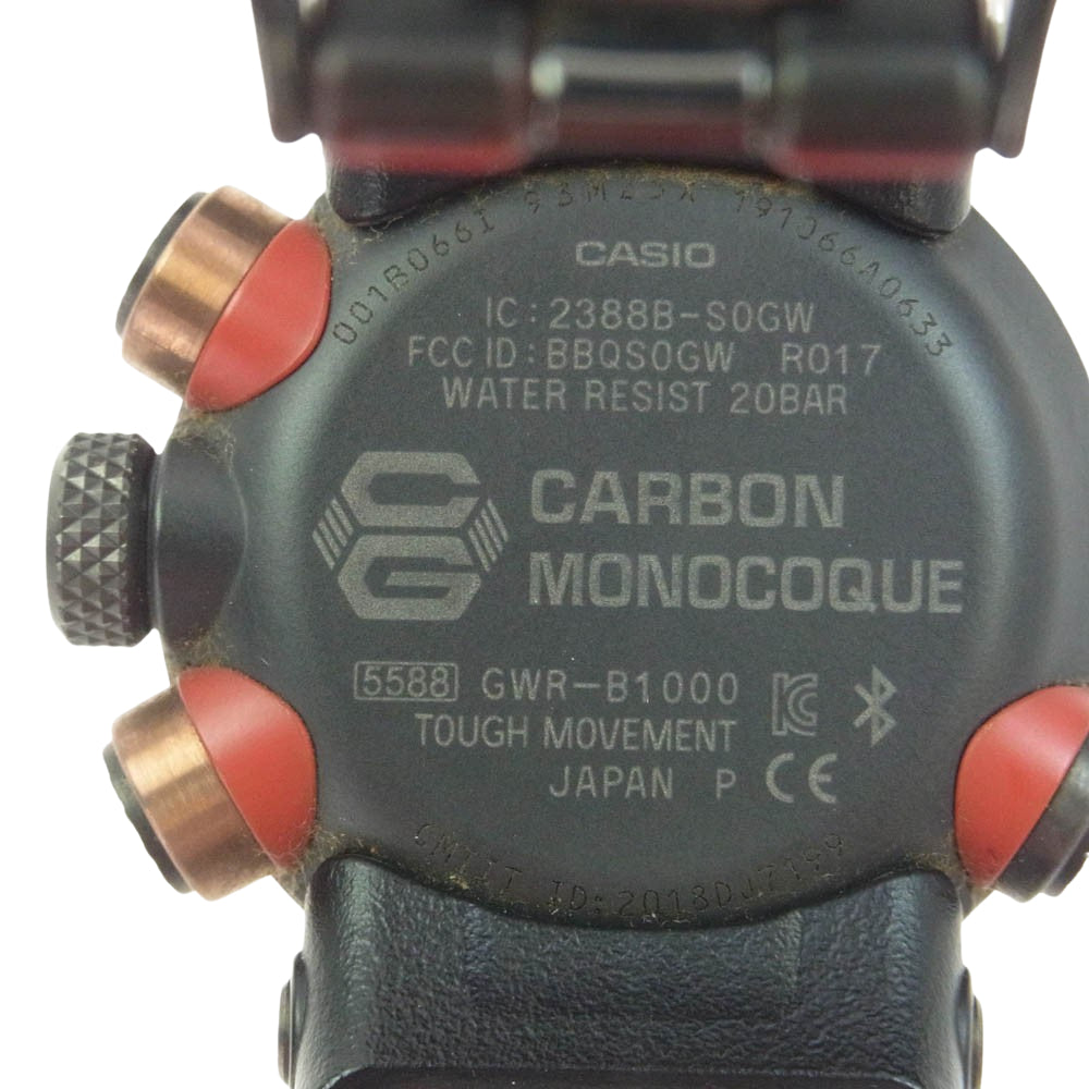 G-SHOCK ジーショック GWR-B1000X-1AJR GRAVITYMASTER Bluetooth タフソーラー 電波ソーラー 腕時計 ブラック系【中古】