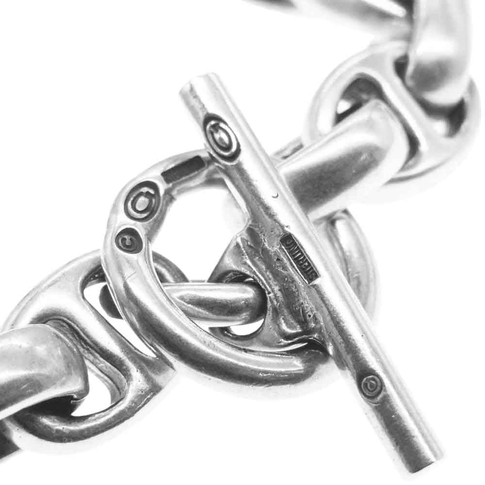 GABOR ガボール GABORATORY ガボラトリーホールディング ギャランティ付属 ハーフスムースH.W.O & ハーフスムースアンカーリンク ブレスレット シルバー系【中古】