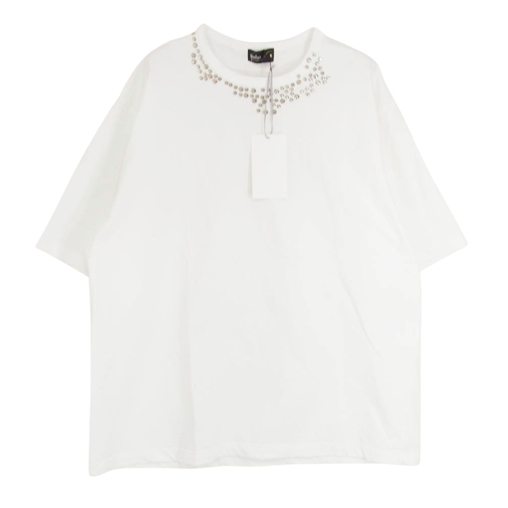 kolor カラー 25SCM-T07204-A スタッズ オーバーサイズ 半袖 Tシャツ ホワイト系 5【中古】
