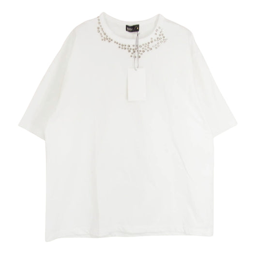 kolor カラー 25SCM-T07204-A スタッズ オーバーサイズ 半袖 Tシャツ ホワイト系 5【中古】