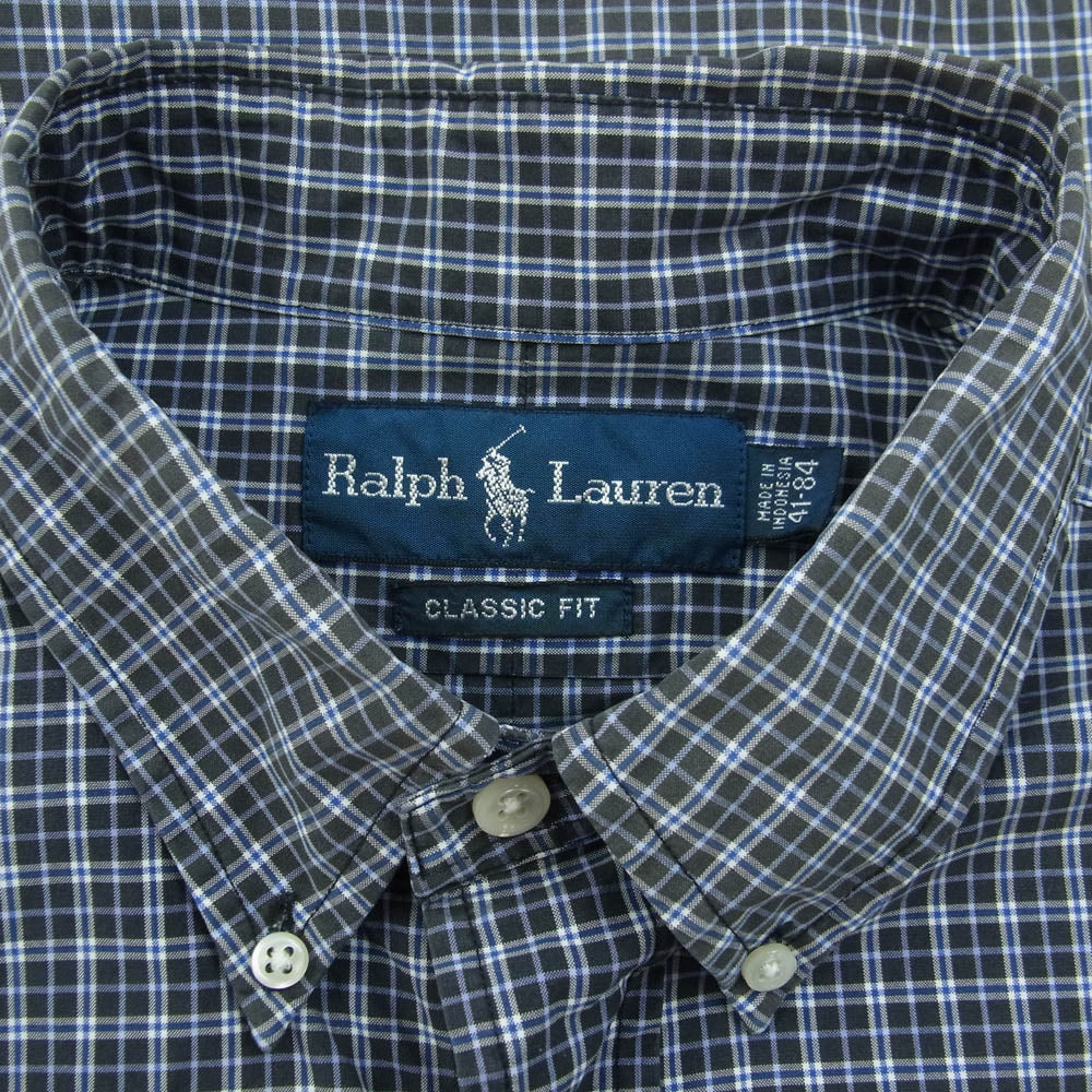 RALPH LAUREN ラルフローレン CLASSIC FIT クラシックフィット チェック BD シャツ マルチカラー系 41-84【中古】